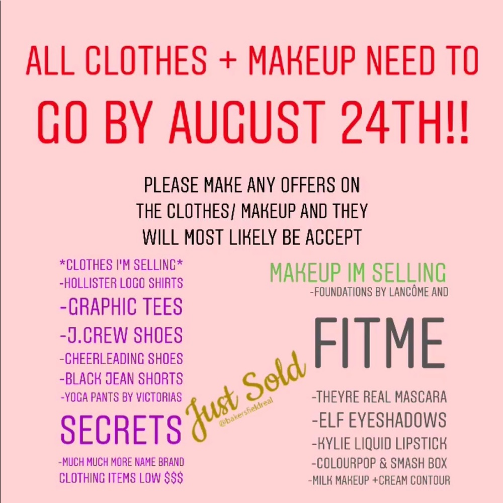 SALES OFFERED ON ALL ITEMS